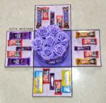 DAIRY MILK BOUQUET WITH CHOCOLATE EXPLOSION BOX By GiftsMyStore